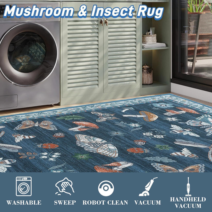 Ambiance bohème tapis champignon