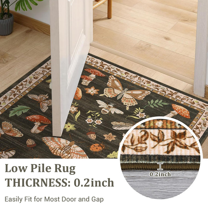 Tapis dans salon ambiance bohème